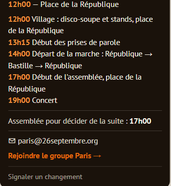 Écho du Triangle du lundi 7 septembre 2026 26 septembre paris